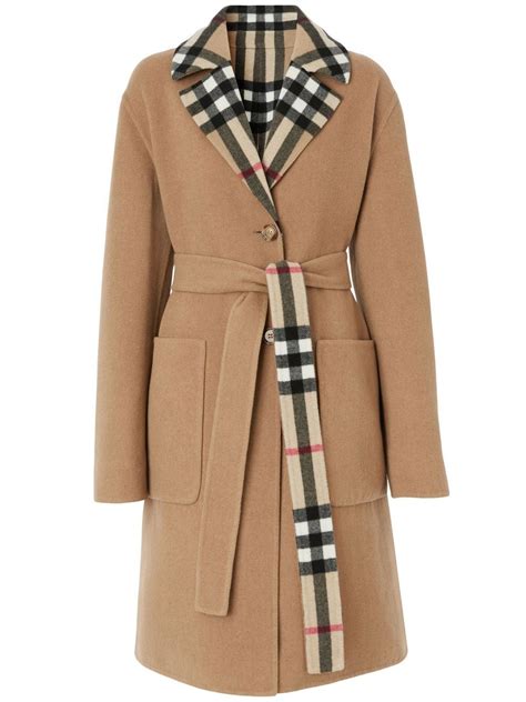 Burberry Mantel Mit Verdecktem Verschluss 